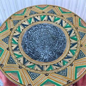 Aztec-Inspired Round Tabletop